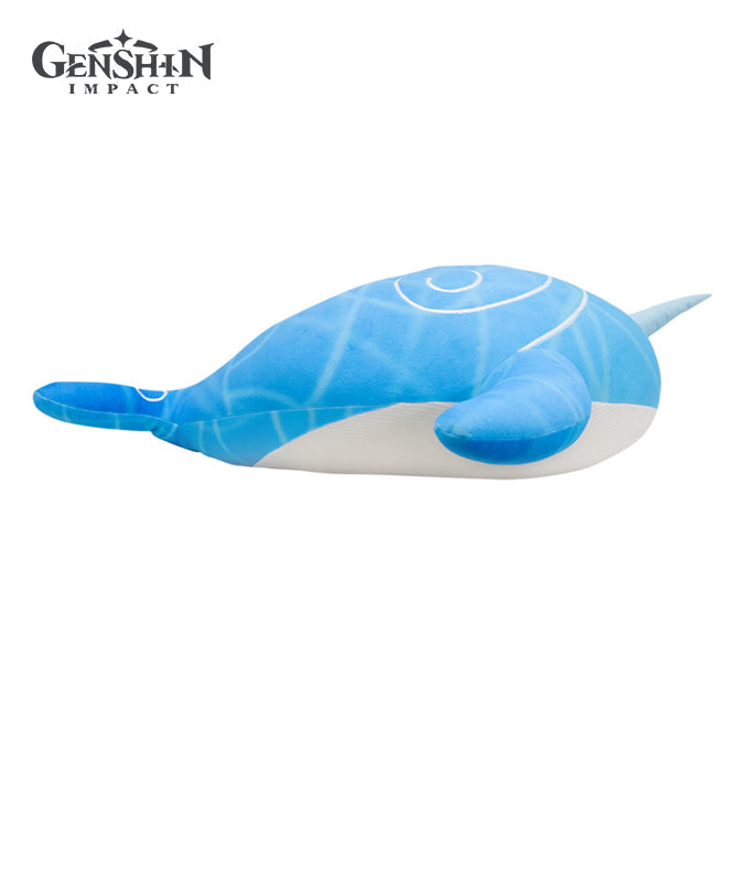 Tartaglia's Whale Monoceros Caeli Plushie Throw Pillow