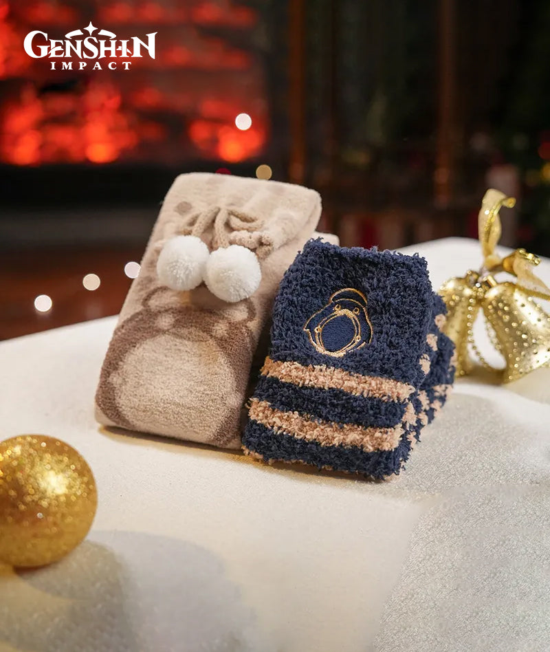 [Official Merchandise] Genshin Impact House of the Hearth Winter Fuzzy Socks