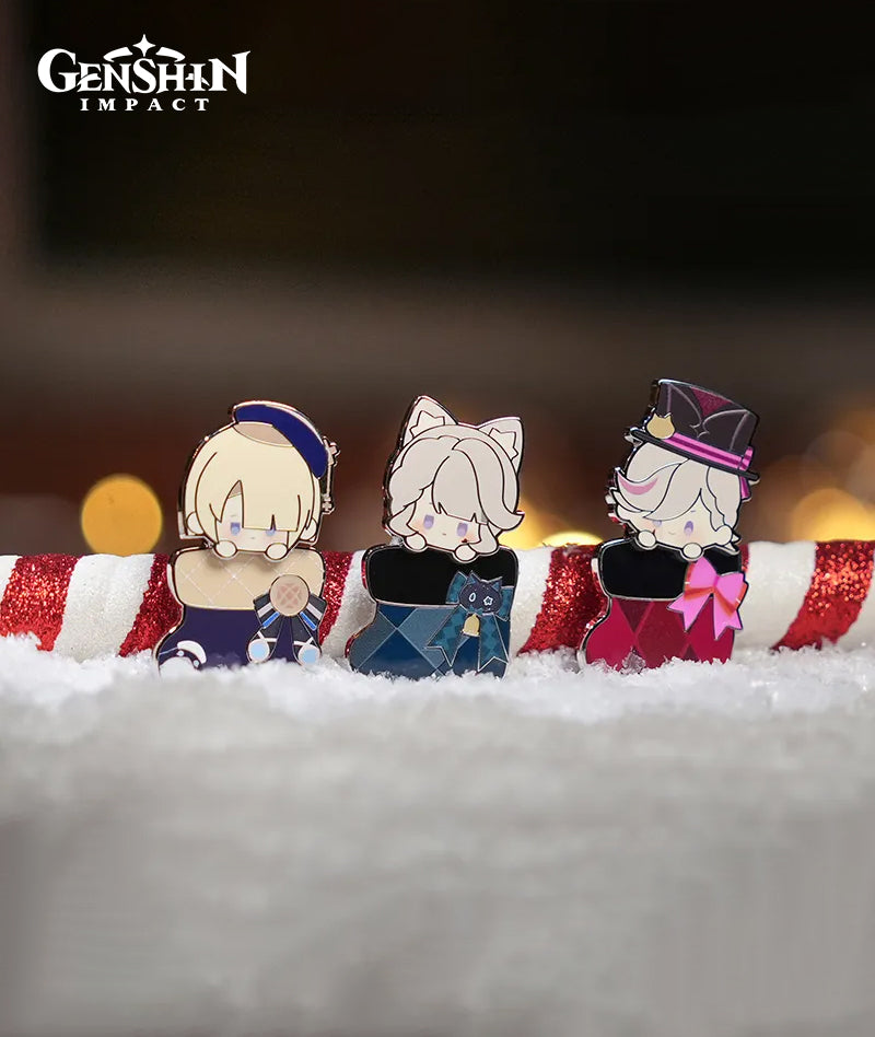 [Official Merchandise] Genshin Impact House of the Hearth Winter Metal Badge