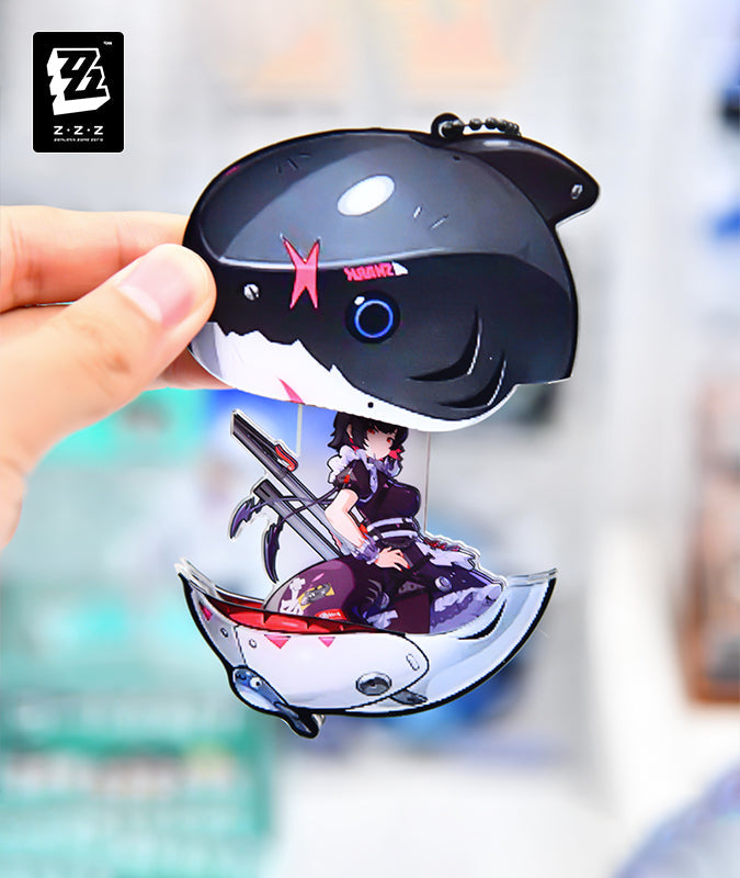 Zenless Zone Zero Shark Girl Ellen Joe Keychain Creative Acrylic Charm