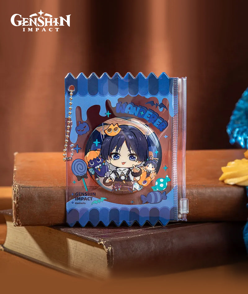 [Official Merch] Genshin Impact Twilight Whimsy Series Badge & Badge Holder Set