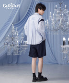 [Official Merchandise] Genshin Impact Furina Impression Clothing Striped Casual Shirt