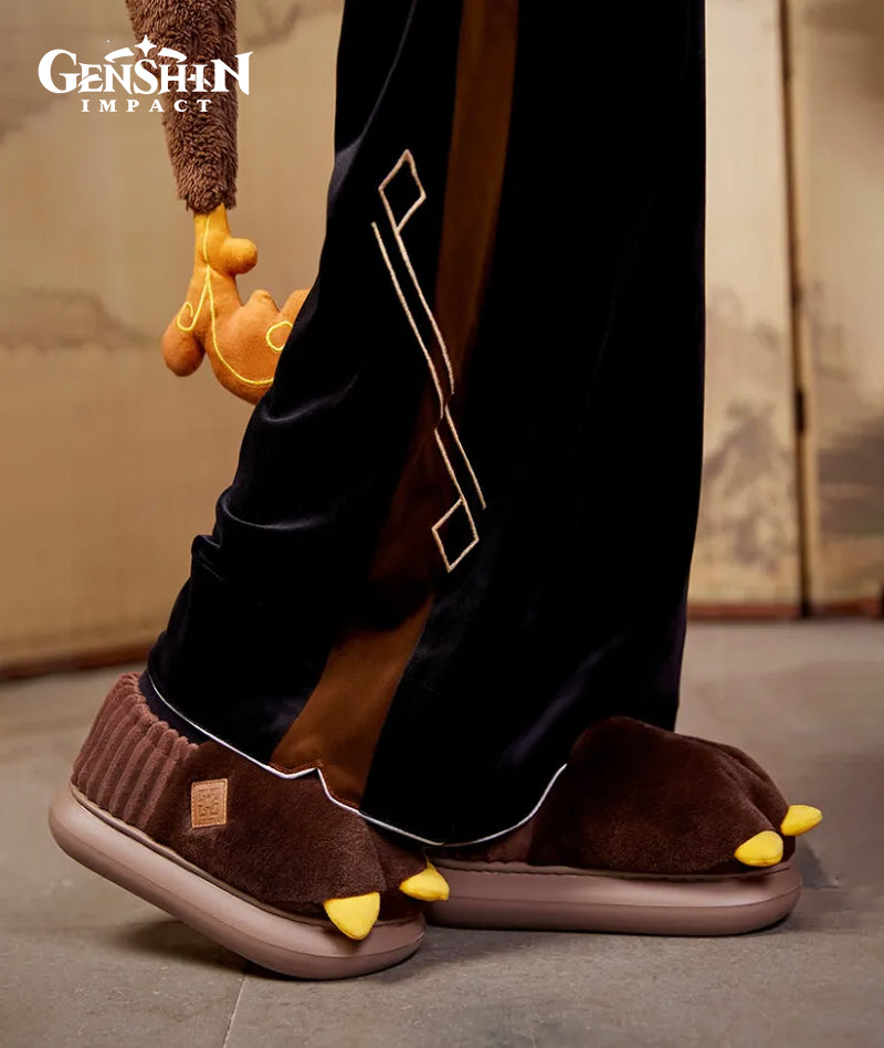 [Official Merchandise] Zhongli Impression Series Rex Lapis Dragon Plush House Slippers