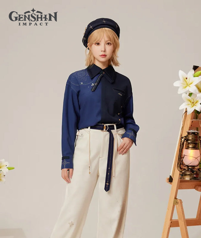 [Official Merchandise] Genshin Impact Albedo Theme Impression Clothing Casual Shirt