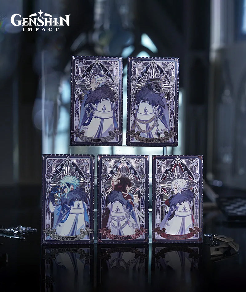 [Official Merch] Genshin Impact Frost and Flame Series Fatui Harbingers Refraction Card Blind Box