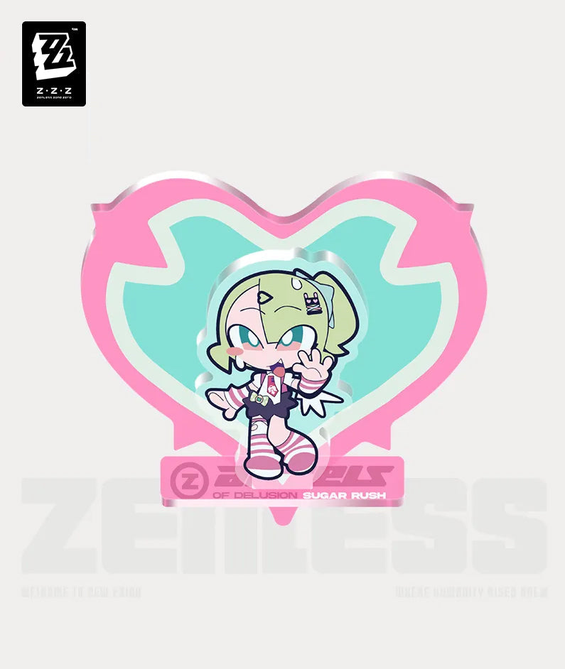 Zenless Zone Zero Angels of Delusion Pink Sugar Rush Series Chibi Acrylic Fridge Magnet