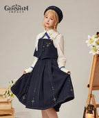 [Official Merchandise] Genshin Impact Albedo Theme Impression Clothing Suspender Skirt