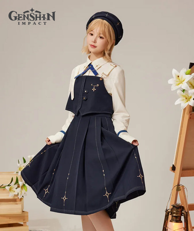 [Official Merchandise] Genshin Impact Albedo Theme Impression Clothing Suspender Skirt