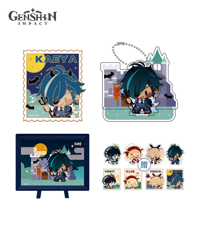 [Official Merchandise] Genshin Impact Halloween Trick Party Series:  Stand, Pin Badge, and Puzzle