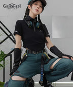 [Official Merchandise] Kinich Theme Impression Clothing Half-Zip T-Shirt with Sleeve Covers