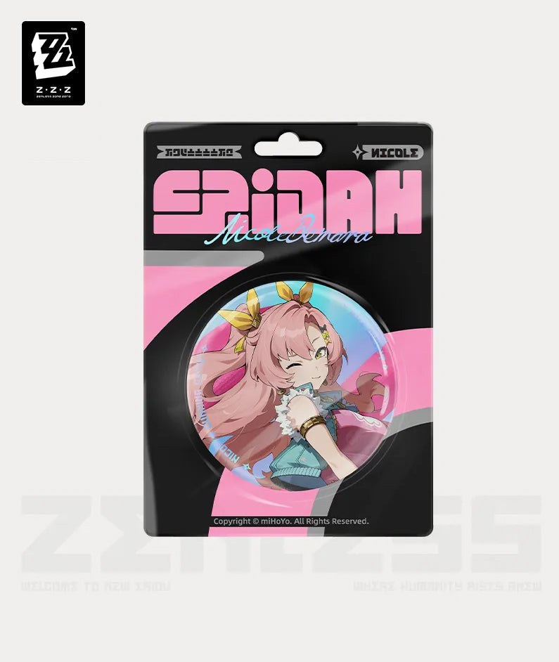 [Official Merchandise] Zenless Zone Zero New Eridu Fashion Tinplate Badge Astra Yao / Ellen / Nicole