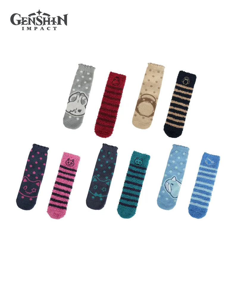 [Official Merchandise] Genshin Impact House of the Hearth Winter Fuzzy Socks