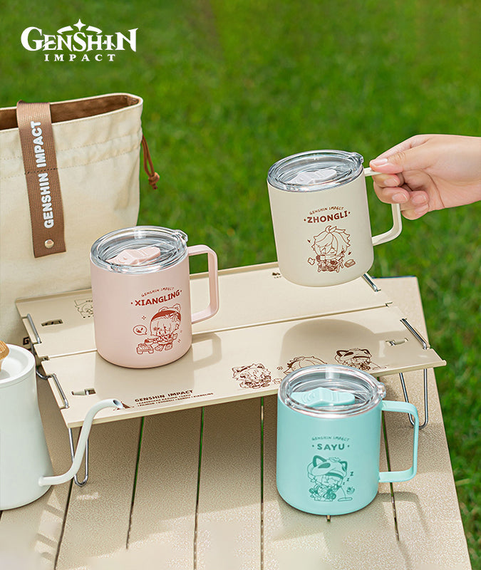 Go Camping! Series: Stainless Steel Mug with Coaster