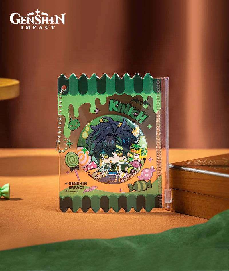 [Official Merch] Genshin Impact Twilight Whimsy Series Badge & Badge Holder Set