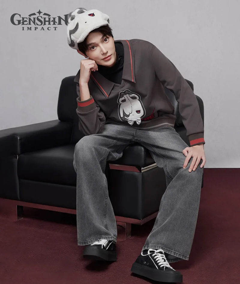 [Official Merch] Genshin Arlecchino Impression Series Plush Bunny Beret