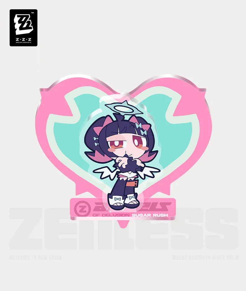 Zenless Zone Zero Angels of Delusion Pink Sugar Rush Series Chibi Acrylic Fridge Magnet