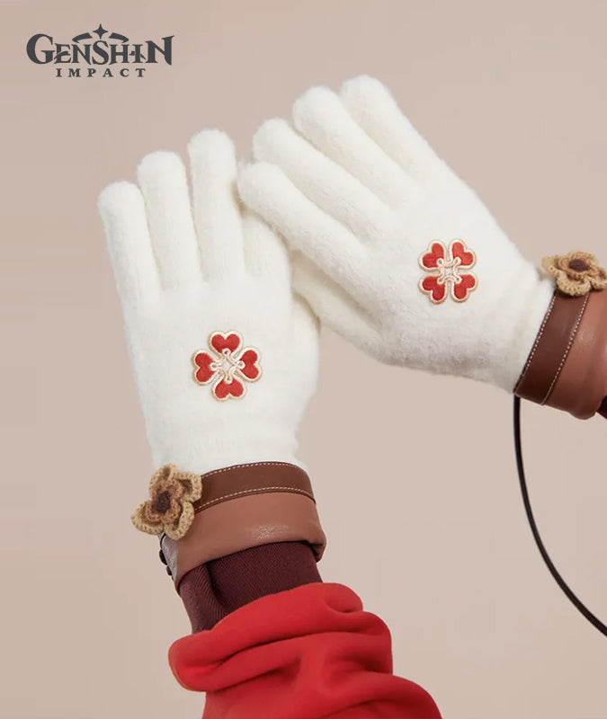Genshin Impact Klee Impression Scarf and Gloves