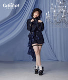 [Official Merchandise] Genshin Impact Furina Impression Clothing Mid-Heel Patchwork Loafers Shoes