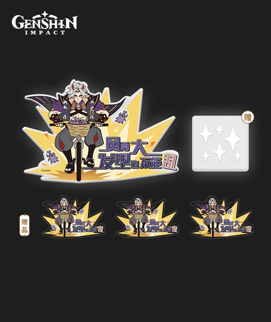 [Official Merchandise] Genshin Impact Drama Series Character Reflective Sticker, Car Decal