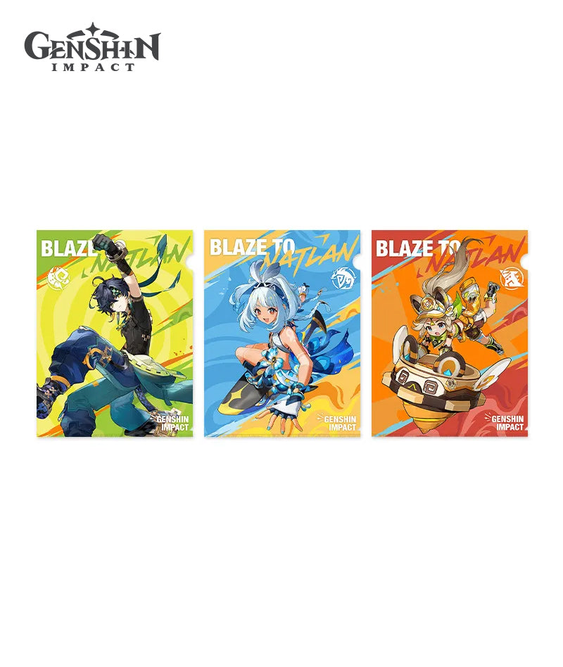 Genshin Impact Blaze to Natlan Series Badge Folder Merch