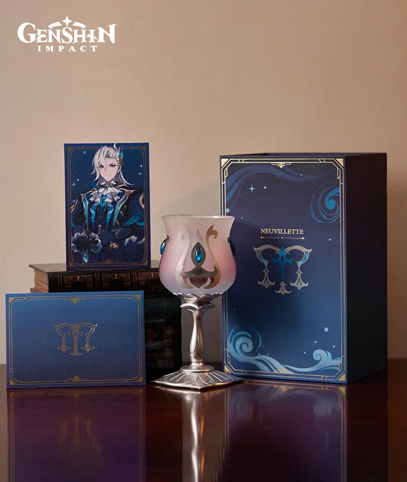 [Official Merchandise] Genshin Impact Font of All Waters Neuvillette Goblet Glass Decorative Wine Cup Gift Box