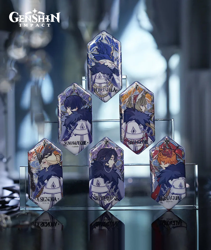 [Official Merch] Genshin Impact Frost and Flame Series Fatui Harbingers Badge Blind Box