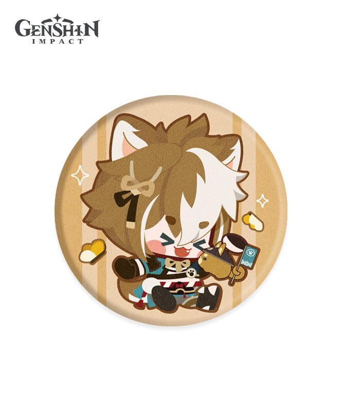 Genshin Impact Chibi Character Fabric Badges