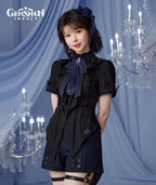 [Official Merchandise] Genshin Impact Furina Impression Clothing Short-Sleeve Cinched Waist Shirt