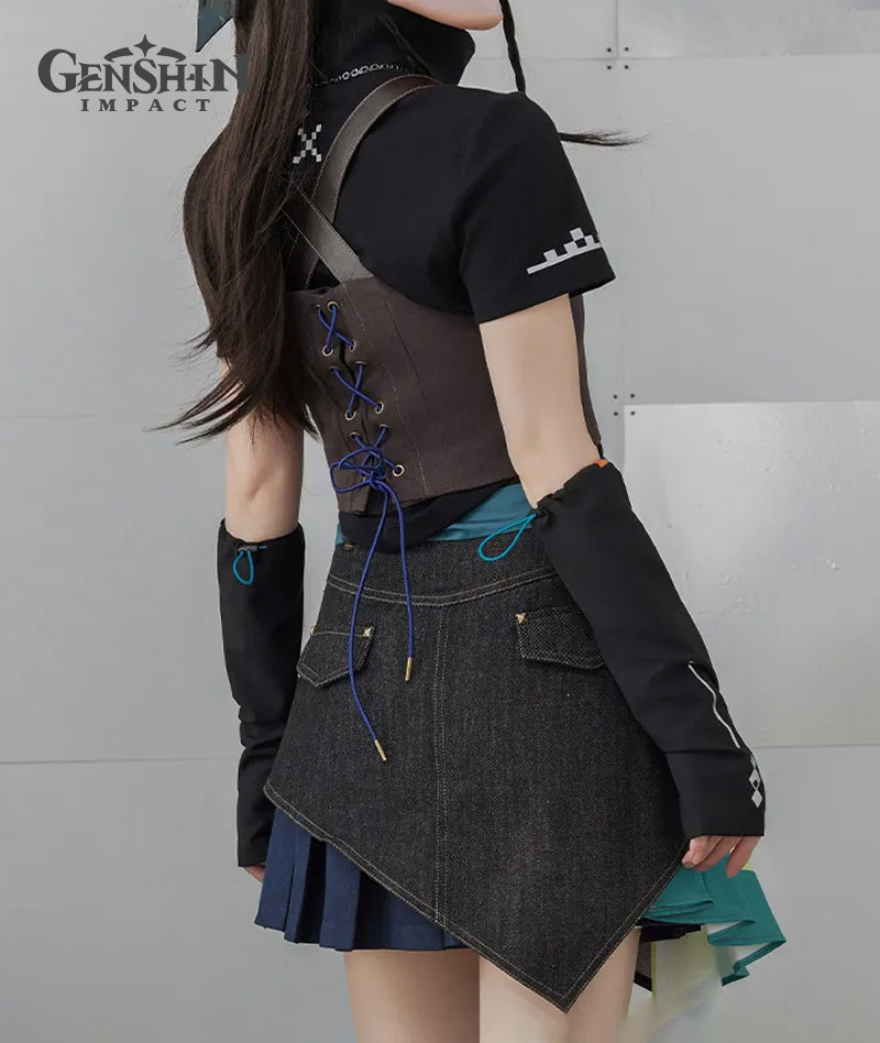 [Official Merchandise] Kinich Theme Impression Clothing Patchwork Cropped Vest