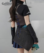 [Official Merchandise] Kinich Theme Impression Clothing Patchwork Cropped Vest