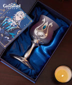 [Official Merchandise] Genshin Impact Font of All Waters Neuvillette Goblet Glass Decorative Wine Cup Gift Box
