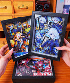 Genshin Impact 3D Shadow Box Art Painting Desk Decor | Columbina & Citlali