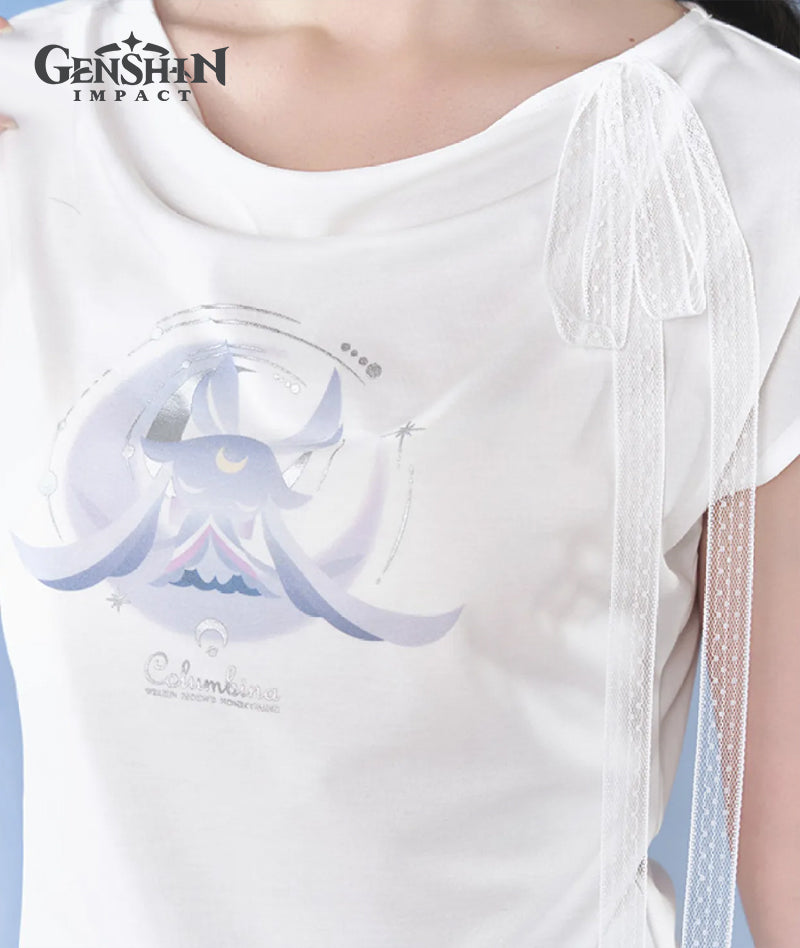 [Official Merch] Genshin Impact Columbina Impression Fitted T-Shirt