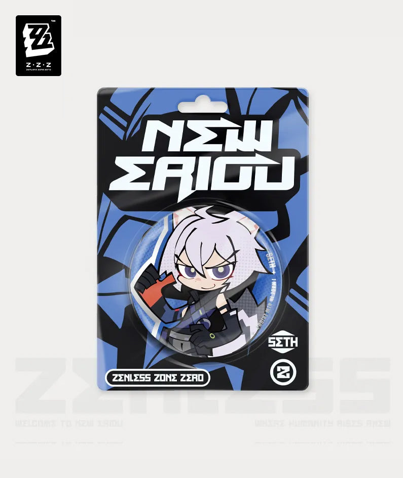 Zenless Zone Zero New Eridu Series NEPS Chibi Tinplate Badge