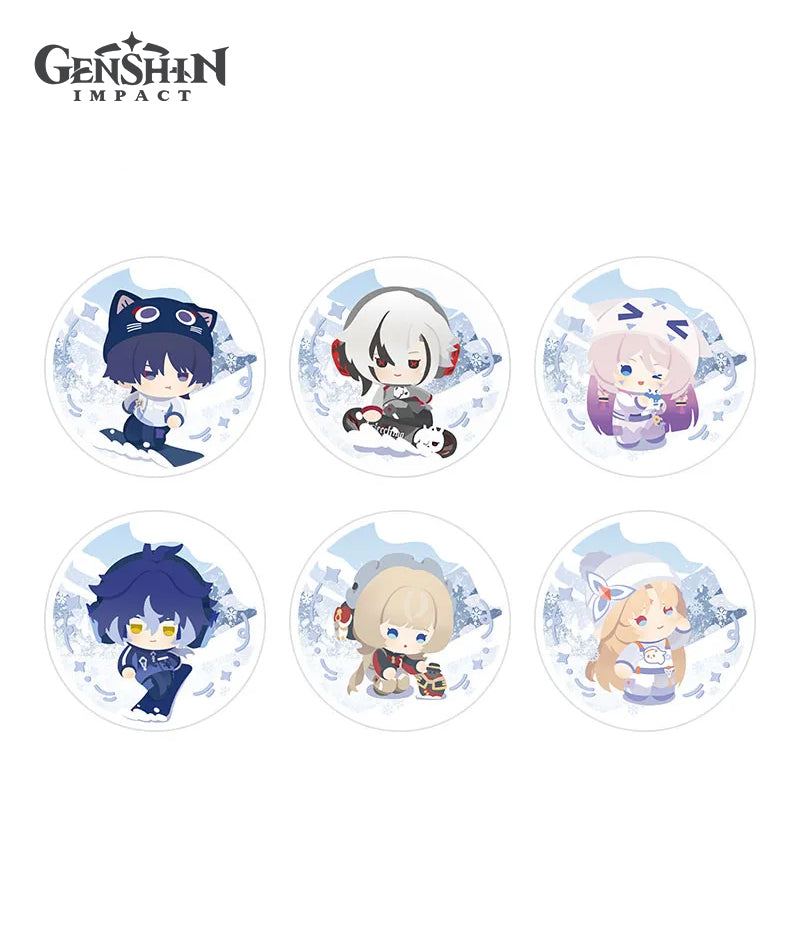 Genshin Impact Aurora Party Glitter Phone Stand
