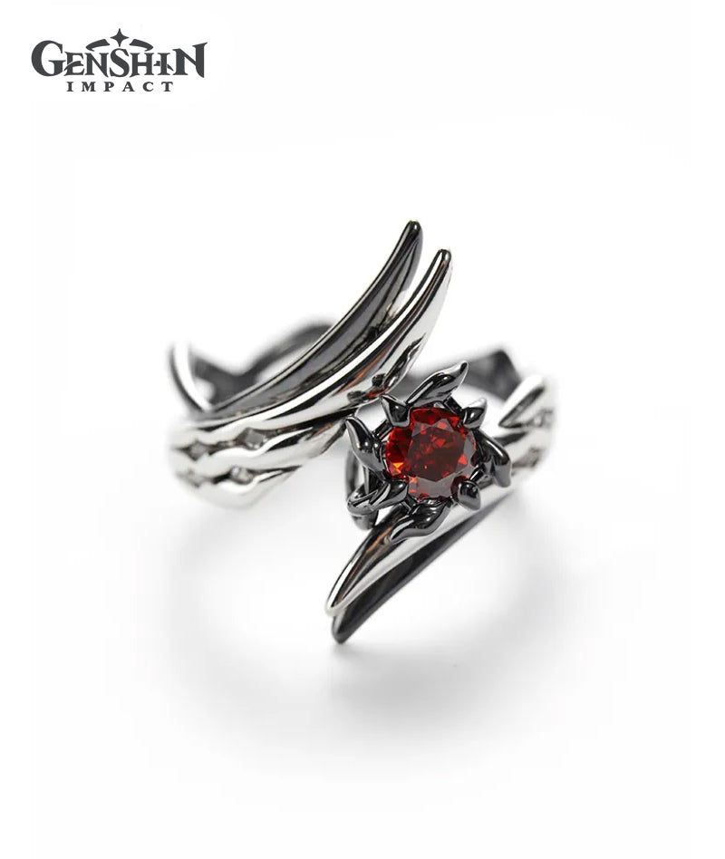 [Official Merch] Genshin Arlecchino Impression Series Necklace and Ring Set