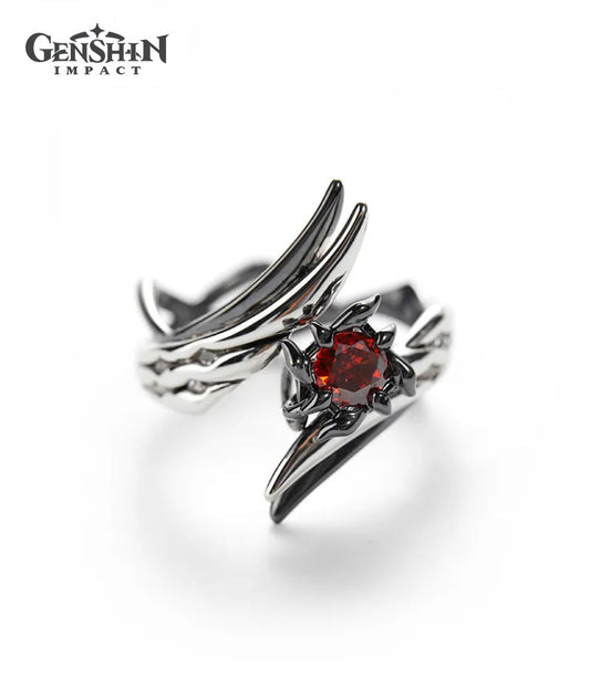 [Official Merch] Genshin Arlecchino Impression Series Necklace and Ring Set