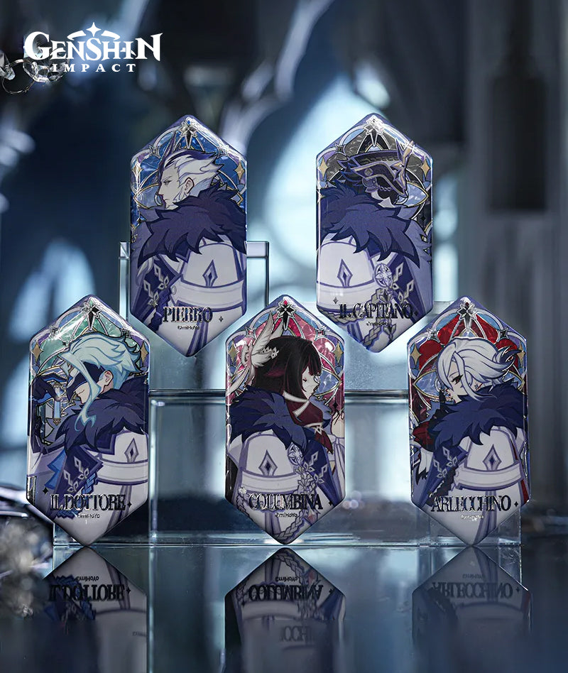 [Official Merch] Genshin Impact Frost and Flame Series Fatui Harbingers Badge Blind Box