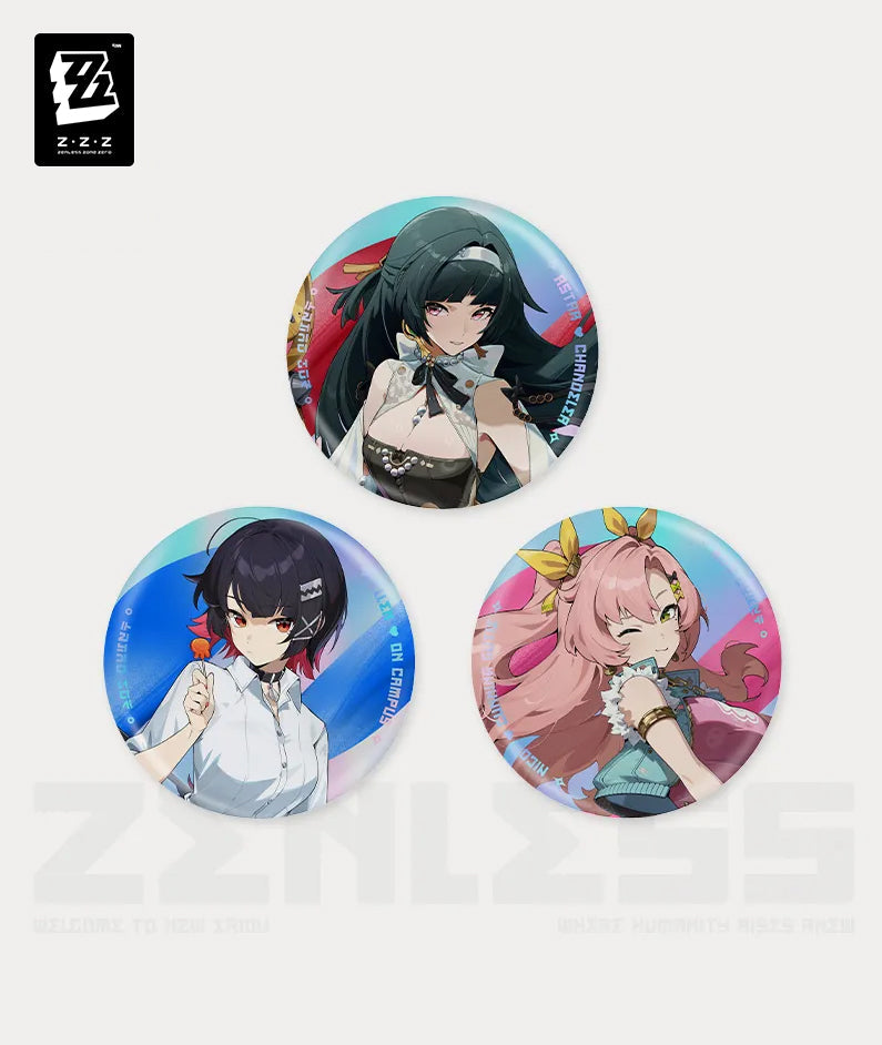 [Official Merchandise] Zenless Zone Zero New Eridu Fashion Tinplate Badge Astra Yao / Ellen / Nicole