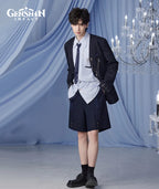 [Official Merchandise] Genshin Impact Furina Impression Clothing Striped Casual Shirt