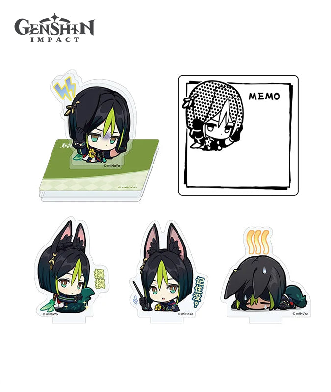 [Official Merchandise] Genshin Impact Chibi Expression Calendar Stamp Ornament Tighnari Cyno