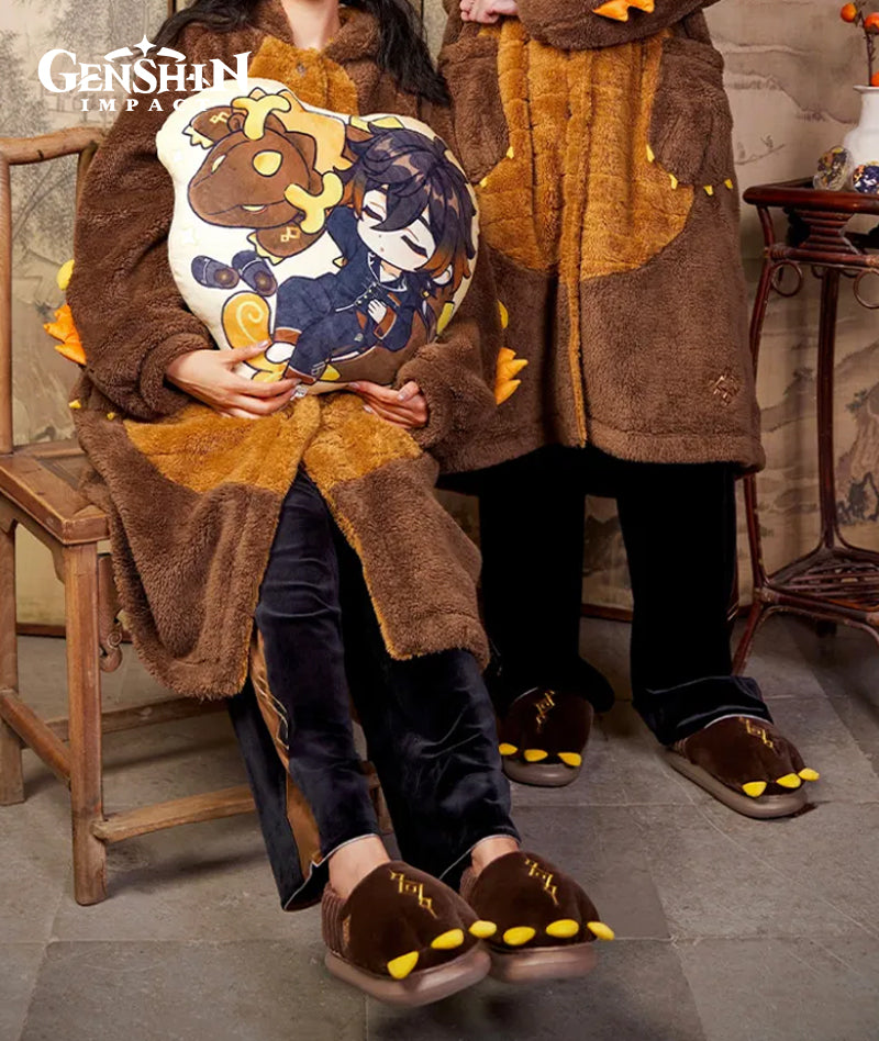 [Official Merchandise] Zhongli Impression Series Rex Lapis Dragon Plush House Slippers