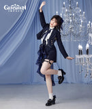[Official Merchandise] Genshin Impact Furina Impression Clothing Mid-Heel Patchwork Loafers Shoes