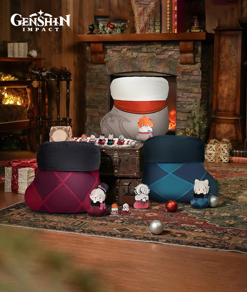 [Official Merchandise] Genshin Impact House of the Hearth Winter Pillow & Blanket Set