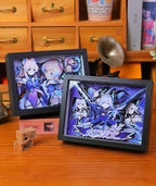 Genshin Impact 3D Shadow Box Art Painting Desk Decor | Columbina & Citlali