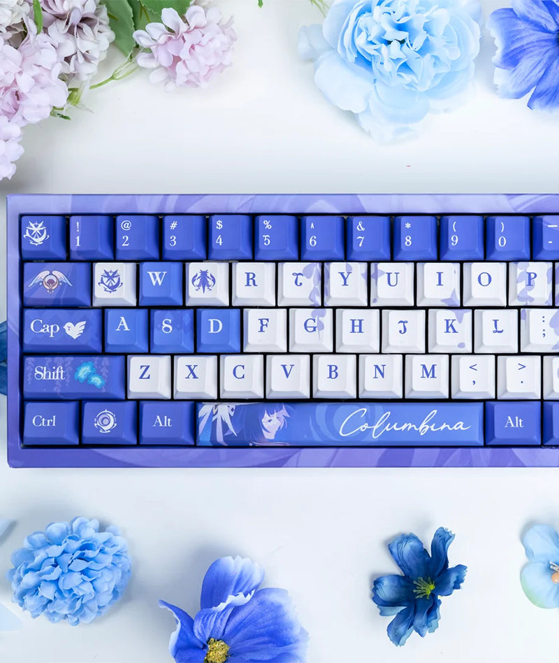Genshin Impact Columbina Keycap Set Custom Keyboard Caps