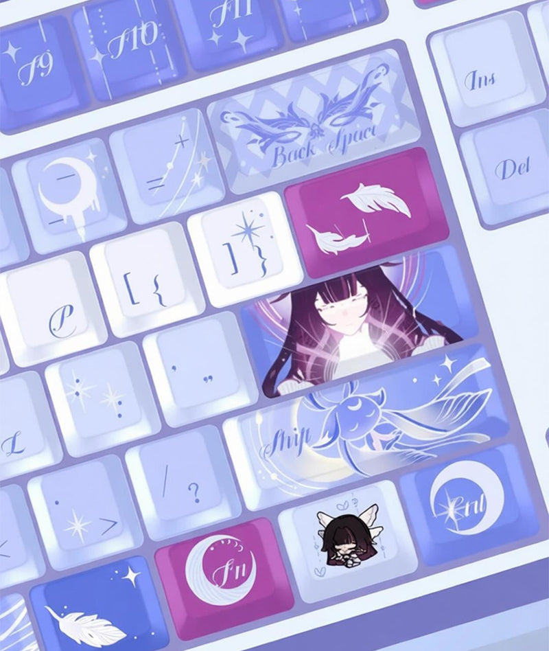 Genshin Impact Columbina Keycap Set Custom Keyboard Caps