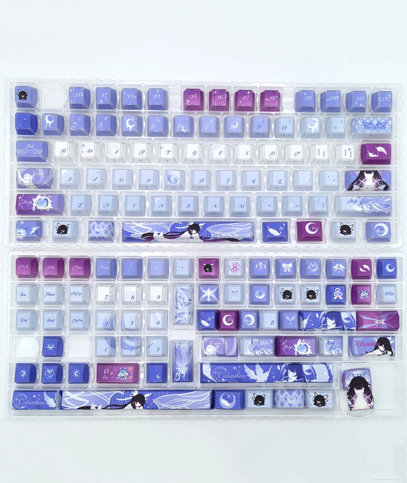 Genshin Impact Columbina Keycap Set Custom Keyboard Caps