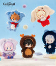 [Official Merch] Genshin Impact Winter Nesting Series Plush Keychains - Klee & Zhongli