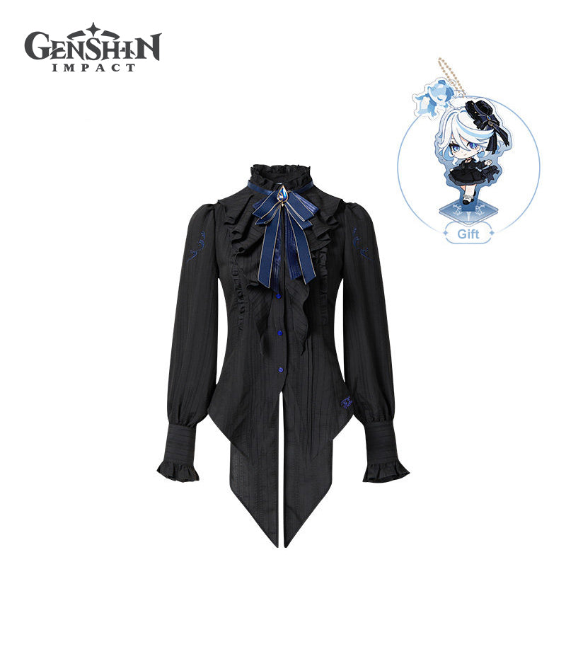 [Official Merch] Genshin Impact Furina Impression Clothing Long Sleeve Cinched Waist Shirt